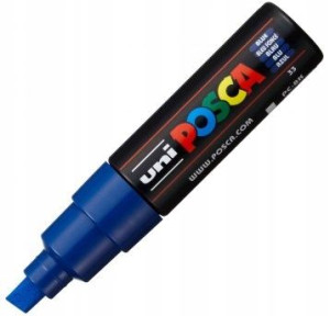 Marker Posca Pc-8k Uni Z Farbą Plakatową Niebieski