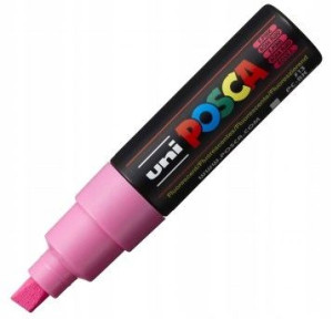 Marker Posca Pc-8k Uni Z Farbą Plakatową Fluo Róż