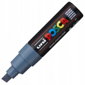 Marker Posca Pc-8k Uni Z Farbą Plakatową Ciem-szar