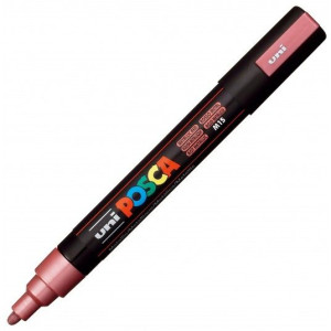 Marker Posca Pc-5m Uni Z Farbą Plakatową Meta Czer