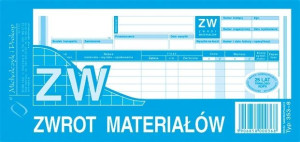 Druk 353-8 Zw Zwrot Materiału 1/3 A4 Michalczyk