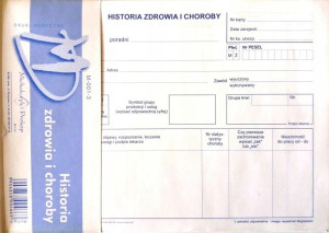 Druk M-001-3 Historia Zdrowia I Choroby Mz/og-2