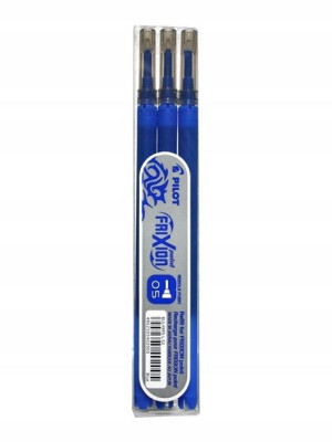 Pilot Frixion Wkład Niebieski 0,5 Mm 3 Sztuki