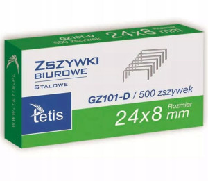 Zszywki Tetis 24/8 500 Sztuk Gz101-d