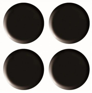 Magnesy Okrągłe Tetis Czarne 4 Cm 4 Sztuki