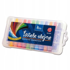 Kredki Pastele Olejne Tetis 12 Szt.