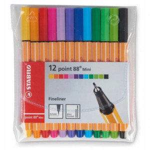 Cienkopis Stabilo Pen 68 Mini 12 Kolorów W Etui