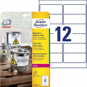AVERY etykiety wodoodporne L4776-20 / 99,1 x 42,3