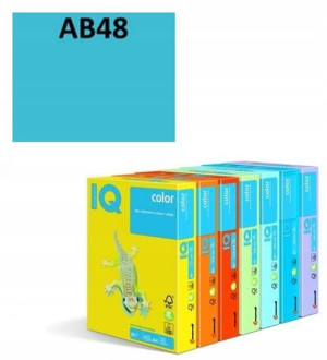 Papier ksero IQ COLOR A4 160g / 250ark. AB48 morski