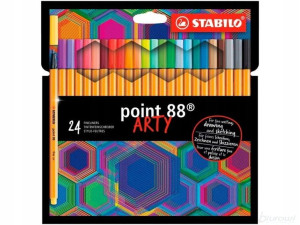 Cienkopis Stabilo Point 88 Etui 24 Szt. Arty
