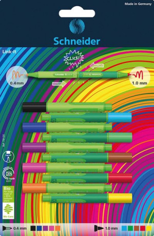 Cienkopis Flamaster Schneider Link-it Gratis Blok