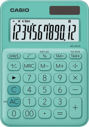 Kalkulator CASIO MS-20UC 12 cyfr MIĘTOWY TAX