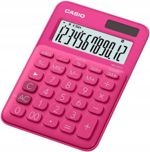 Kalkulator CASIO MS-20UC 12 cyfr RÓŻOWY TAX