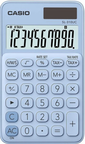 Kalkulator CASIO SL-310UC 10 cyfr BŁĘKITNY TAX