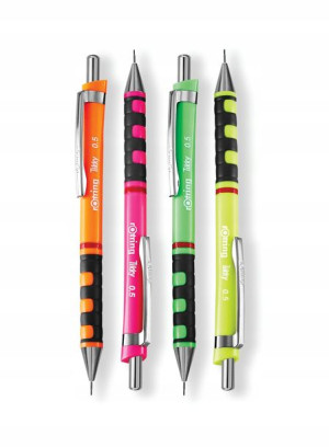 Ołówek automatyczny TIKKY ROTRING 0,5 neon mix