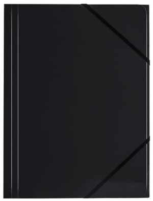 TETIS teczka kartonowa z gumką A4 BT600 czarna