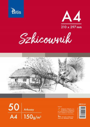 SZKICOWNIK TETIS A4 50ark.150g cold press celuloza