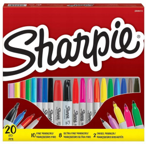 SHARPIE zestaw markerów 20 kolorów 3 grubości 9809