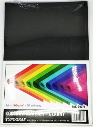 Papier ksero TYPOGRAF A4 160g czarny