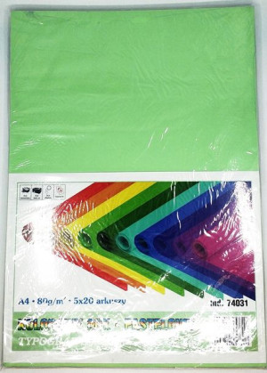 Papier ksero TYPOGRAF A4 80g kolorowy mix pastel