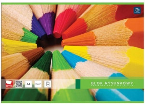 INTERDRUK blok rysunkowy biały A4 20 kartek 80g