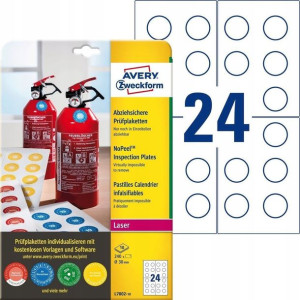 AVERY etykiety inspekcyjne L7802-10 / kółka 30mm