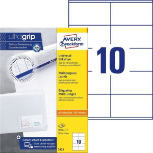 AVERY etykiety uniwersalne 3425 / 105 x 57 mm