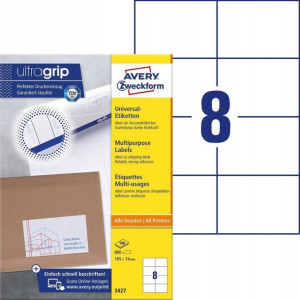 AVERY etykiety uniwersalne 3427 / 105 x 74 mm