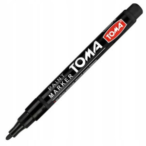 Marker olejowy permamentny TOMA 2,5mm czarny