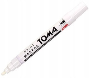 Marker olejowy permamentny TOMA 2,5mm biały