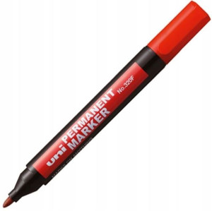 UNI marker permanentny 320F okrągły czerwony