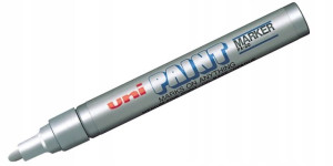 UNI marker olejowy PAINT permanentny PX-20 srebrny