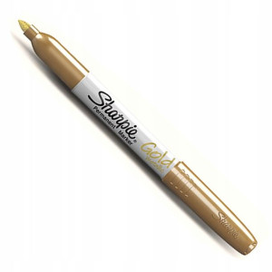 SHARPIE marker pisak FINE Gold Metallic złoty