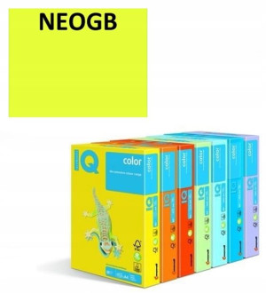 Papier ksero IQ COLOR A4 80g / 500ark. NEOGB żółty