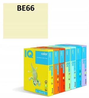 Papier ksero IQ COLOR A4 80g / 500ark. BE66 waniliowy