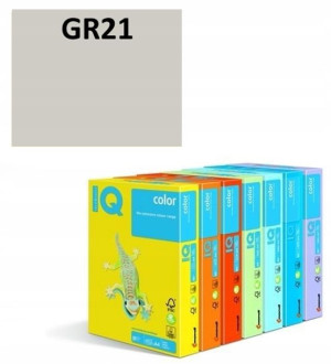 Papier ksero IQ COLOR A4 80g / 500ark. GR21 szary