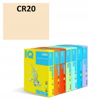Papier ksero IQ COLOR A4 80g / 500ark. CR20 kremowy