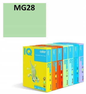 Papier ksero IQ COLOR A4 80g / 500ark. MG28 j.zielony