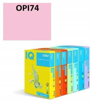 Papier ksero IQ COLOR A4 80g / 500ark. OPI74 j.różowy