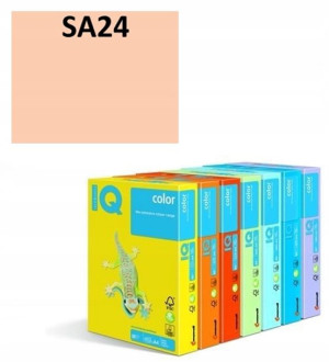Papier ksero IQ COLOR A4 160g / 250ark. SA24 łososiowy