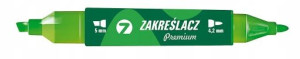 TETIS zakreślacz KW510-N2 dwie końcówki zielony