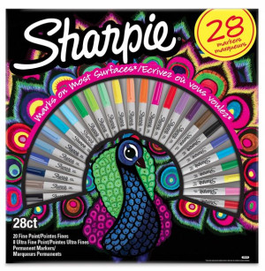 SHARPIE zestaw markerów Fine Point 28 kol PEACOCK