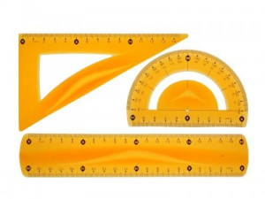 Zestaw geometryczny TETIS BL010 pomarańczowy