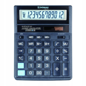 Kalkulator Biurowy 12-cyfr. 203x158 Mm Donau Tech