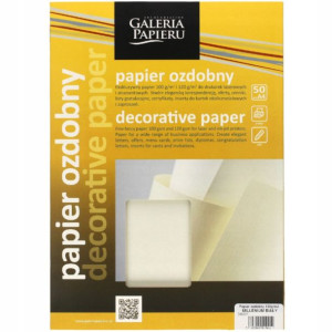 Papier Wizytówkowy Millenium Biały 50szt 100g Gale