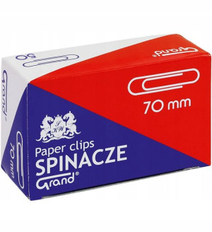 Spinacze Biurowe 70 Mm 50 Sztuk Okrągłe Grand