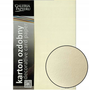 Papier Wizytówkowy Prążki Krem 20szt 230g Galeria