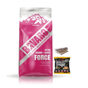 Pakiet Josera Bavaro Force 28/16 Aktywne Psy Junior Adult 18 kg + 5 GRATISÓ
