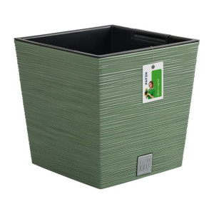 Doniczka na kwiaty Donica FURU SQUARE LOW DFS300 Zielona