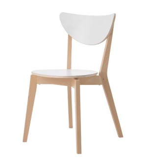 IKEA NORDMYRA Krzesło, biały/brzoza